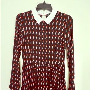 Forever 21 Dresses - Forever 21 lipstick collar dress Forever 21 Dresses - Forever 21 lipstick collar dress